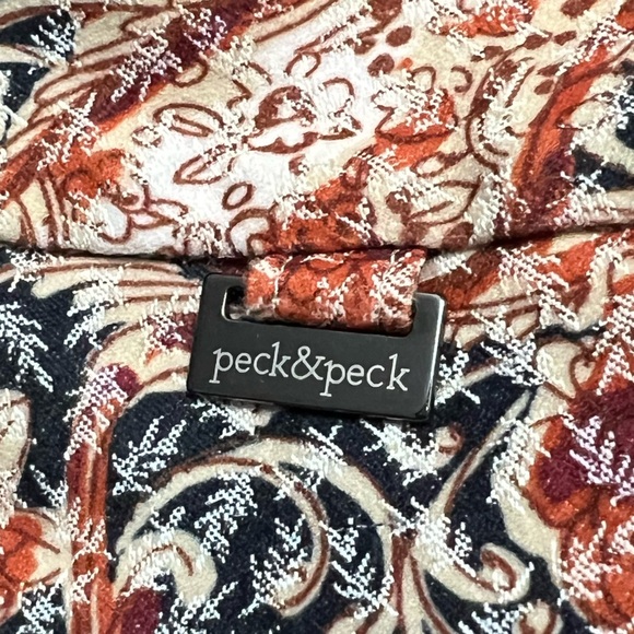 Peck & Peck Paisley Pull-On Stretchy Ankle Pants Size 2 - Picture 11 of 11